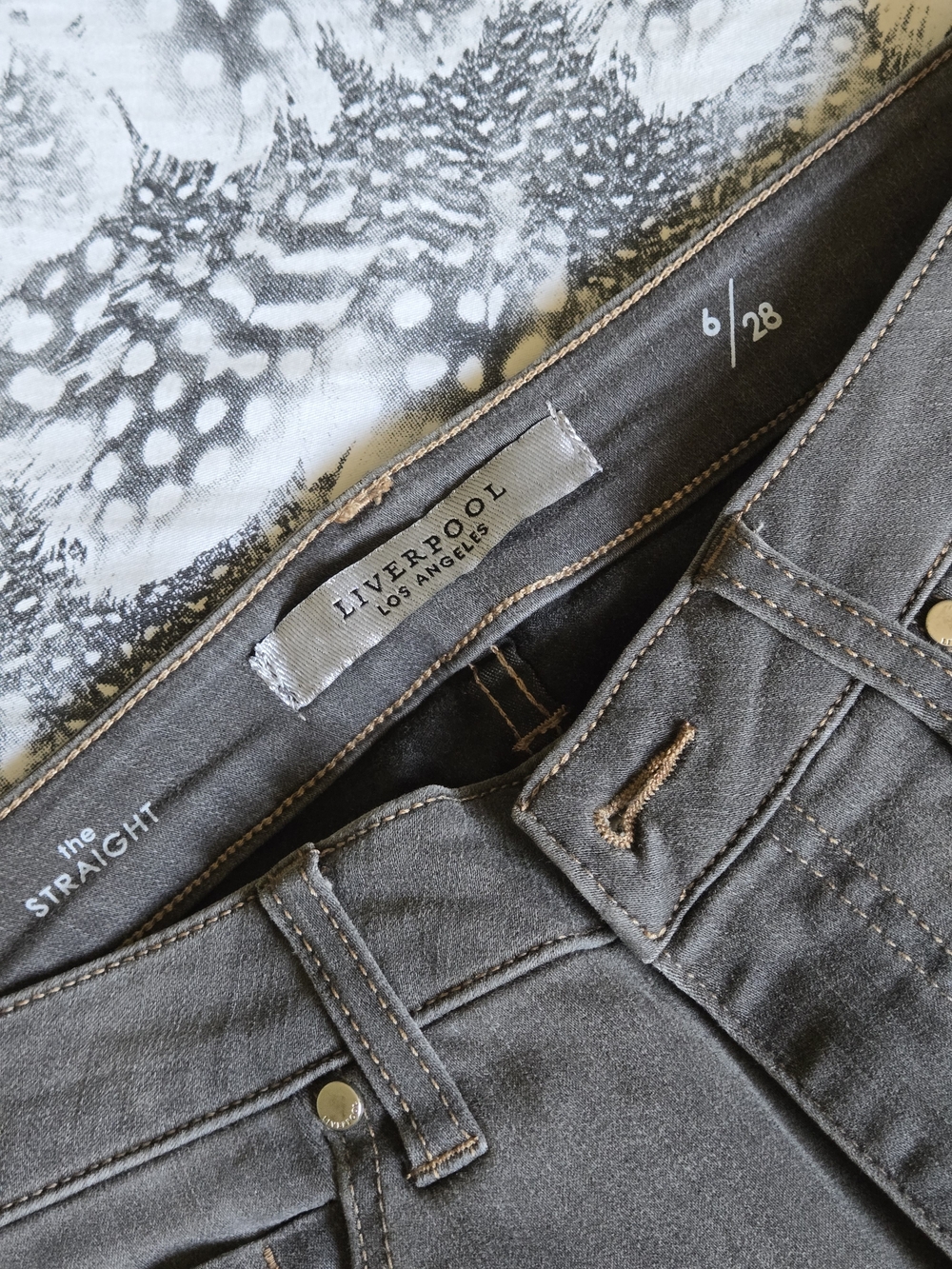 Liverpool 'The Straight' Women's Gray Jeans Size 6/28 - Picture 4 of 7